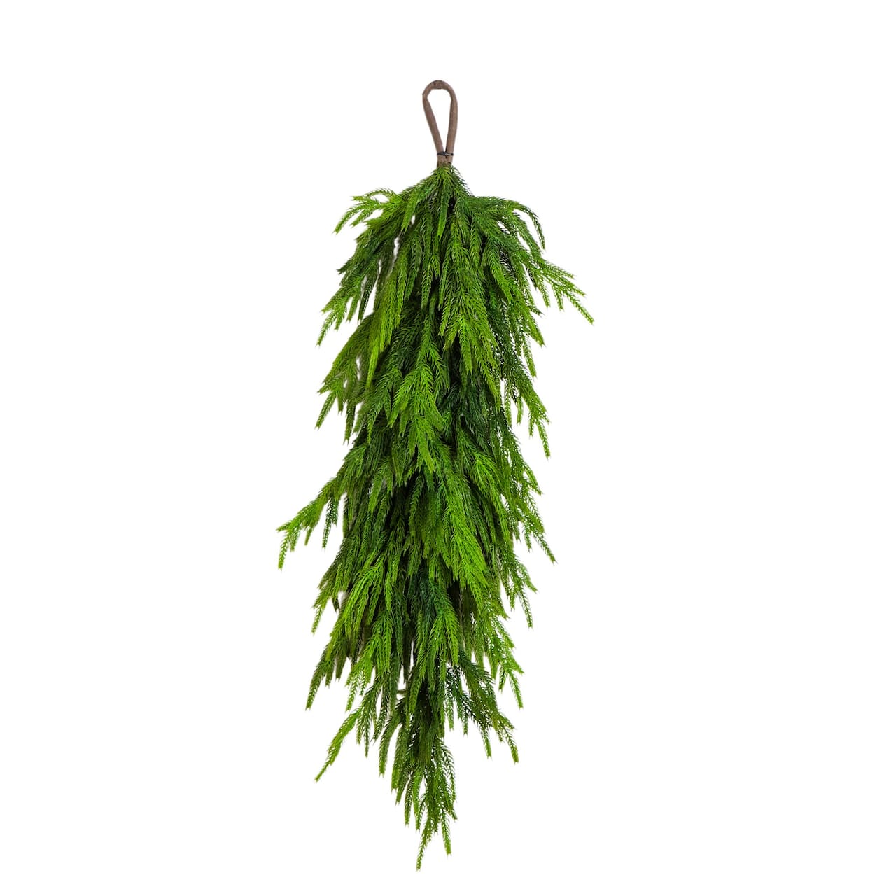 3ft. Artificial Real Touch Norfolk Island Pine Teardrop with Natural Look
